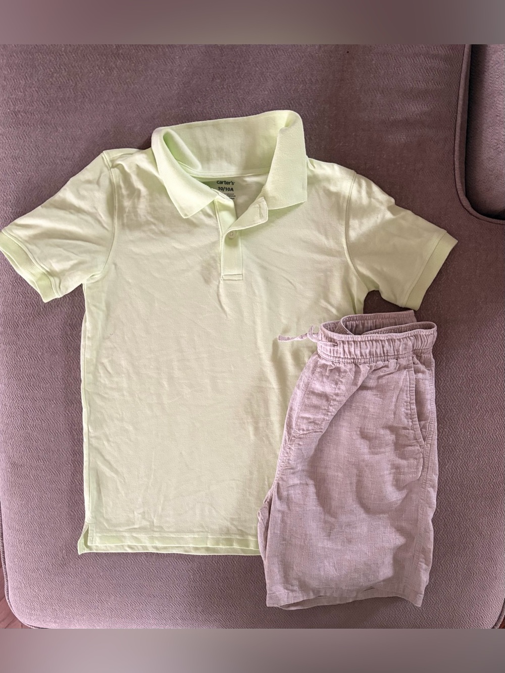 CARTER’S BOYS POLO & H&M SHORTS SET